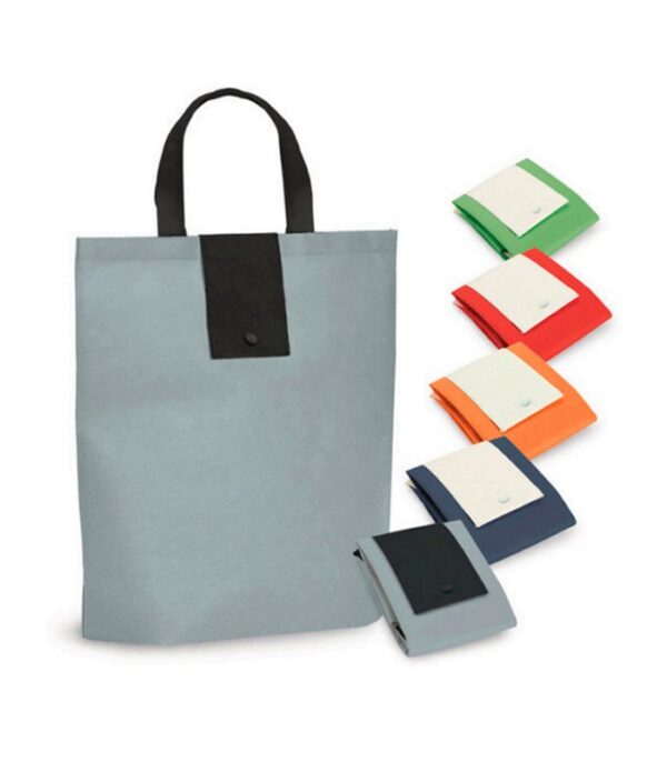 BOLSA de TELA PLEGABLE PERSONALIZABLE  (min 250 unidades)